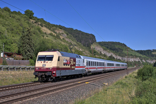Postkarte | 101 110-5 am 15.07.2022 bei Karlstadt/Main