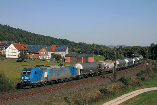 185 529-5 [LTE] | bei Haunetal/Herrmannspiegel | 12.10.2013 | #23078