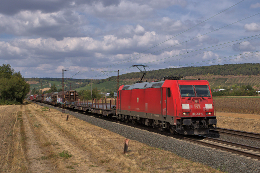 185 206-0 bei Himmelstadt | 25.08.2022 | #38550